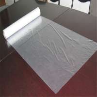 Hdpe flat  clear food plastic bags on roll