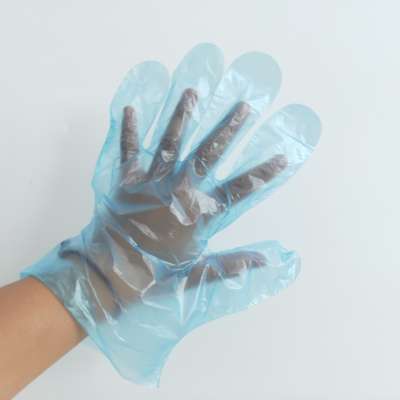 HDPE and LDPE medical PE gloves