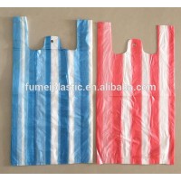 HDPE plastic strip bags for shopping