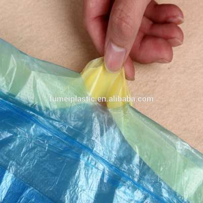 70*110CM Colored hdpe plastic drawstring garbage bags