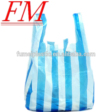 HDPE plastic strip bags for shopping/pe plastic bag